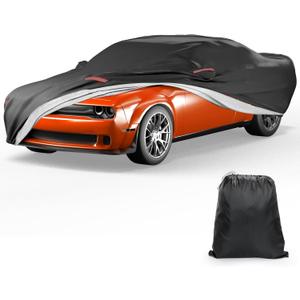JOYTUTUS Car Cover Compatible with 2008-2026 Challenger R/T SRT T/A SXT Hellcat Scat Pack Widebody 2011-2026 Charger, Soft Cotton Inner Waterproof Outdoor Indoor Cover
