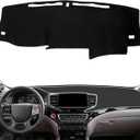 smabee Dashboard Cover Mat for Honda Pilot 2016-2022 & Ridgeline 2017-2026 & Passport 2019-2026 Dash Mat Flannel Sunshade Glare UV Rays Protector Interior Accessories Black