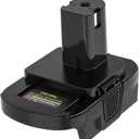 Battery Adapter Compatible with DeWalt 18V/20V & Compatible with Milwaukee 18V to Work for Ryobi One+ 18V Tools (No USB Port)
