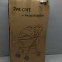 4 in 1 Dog Stroller with Detachable Carrier, One-Touch Foldable Dog Stroller for Small Dogs up to 50 Lbs, Cat Strollers for 2 Cats