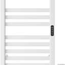 Smart Towel Warmers, Bathroom Wall Drying Rack with 10 Heating Rods, Temperature Adjustment, 9h Timer, Voice Control, for Bathroom, Hotel, Balcony, Easy to Use(Color:A)