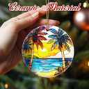 Christmas Ornaments: Christmas Tree Decorations, Beach Sunset Holiday Decor, Stocking Stuffers, Gift Ideas, Xmas Gift, Summer Vibes Gifts & Gifts for Beach Lover