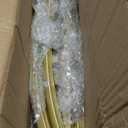 Arch Backdrop Stand and Cover Set, Metal Balloon Arch Backdrop 6.6ft, Gold Arched Stand Frame for Wedding, Parties,Birthday, Backdrop Decorations (Red,6.6ft)