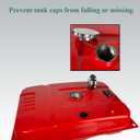 YAMAKATO 17x23.5" Generator Gas Fuel Tank for Honda and Clone 389cc 420cc 439cc Predator 7000 90007 gallons