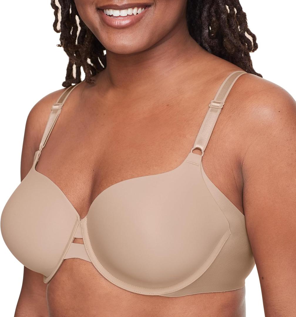 warner's Women's No Side Effects Underarm-Smoothing Comfort Underwire Lightly Lined T-Shirt Bra 1356 (40C)