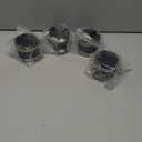 4 Pcs Dust Control Flex Cuffs with Stainless Steel Hose Clamps, Flexible PVC Coupling for Plastic and Copper Plumbing Connections, Connector Ports Dust Collection Fittings(2-1/2 Inch)