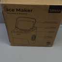 Silonn Ice Maker Countertop, 9 Cubes Ready in 6 Mins, 26lbs in 24Hrs, Self-Cleaning Ice Machine with Ice Scoop and Basket, 2 Sizes of Bullet Ice for Home Kitchen Office Bar Party (Black)