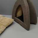 Pet Tent-Soft Bed for Dog and Cat by Best Pet Supplies - Brown Linen, 16" x 16" x H:14"
