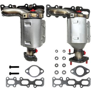 674-255 674-256 Front Left & Right Catalytic Converters Compatible with 2013-2019 Ford Explorer FLEX Taurus Police Interceptor 3.5L/3.7L 2013-2016 Lincoln MKS MKZ Replace 19516, 19517