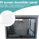 11195 RV Screen Door Slider Panel - Transparent Square Acrylic 12x12 Inch, 1/16" Thick,Suitable for RV, Camper, Motor Home, Trailer, Cargo Trailer