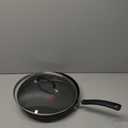T-Fal Ultimate Hard Anodized Nonstick Fry Pan With Lid 12 Inch, Oven Broiler Safe 400F, Lid Safe 350F, Cookware, Pots and Pans, Kitchen Frying Pans, Skillets, Home, Dishwasher Safe, Black