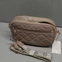 Prite Quilted Crossbody Purse for Women, Vegan Leather Bag with Shoulder Strap, Small Purse with Card Slots