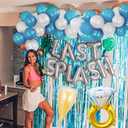 JeVenis Silver Blue Last Splash Bachelorette Party Decorations Coast Beach Bridal Shower Decorations Last Toast Bachelorette Decorations Bridal Shower