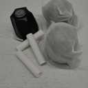 3 PCS Metal Shower Knob Replacement, Tub Faucet Handle with Hot/Cold/Diverter/Flange Base, Bathtub Knob Compatible with Price Pfister Verve Fits 5-1/2''H,12 Tooth Broach Stem (Black)