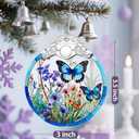 Stained Glass Ornament, Christmas Ornaments, Christmas Decorations for Tree, Holiday Decor, Holiday Party Gifts, Butterfly Themed Gifts, Gift Ideas & Xmas Gift - Monarch Butterfly