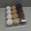 12PCS Rustic Burlap Christmas Ornaments, 3.15" Handmade Jute Rope Balls, Farmhouse Christmas Tree Decorations, Boho Natural Hanging Ornaments for Holiday, Party & Home Dcor (Multicolor)