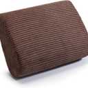 Large Lumbar Cushion Lumbar Support Pillow, Ergonomic Lumbar Pillow with Machine Washable, Help Relieve Pain of Back, Lumbar, Tailbone and Sciatic Nerve Support. (Brown)