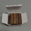 UNIQOOO 5 Pack Place Card Holders | Rustic Walnut Wood Escort Cards Display Stands | Table Number Sign & Photo Stand | Perfect for Retail Shop Cafe Home Wedding Dinner Party Events Decoration