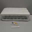 Bamboo Spice Rack Organizer with 28 Spice Jars, 780 Labels, 4 Tier Wood Hanging Shelf, Chalk Marker and Funnel Set for Drawer Cabinet Kitchen Countertop Wall Mount, Empty 4 oz Glass Jars-Cherry Stain