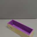 DD-life Flexible Rectangular Soap Silicone Loaf Mold Wood Box for 42oz Soap Making Supplies  (Purple)