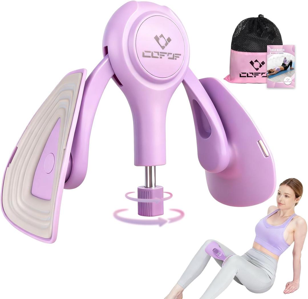 Thigh Master, Inner Thigh Exerciser with Adjustable Resistance (15-70 lbs) for Pelvic Floor Muscle Repair, Kegel Exercise Equipment for Shaping, Yoga & Weight Loss at Home Gym