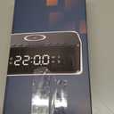 Dual Alarm Clock Radio Bedroom, Digital Alarm Clocks Bedrooms Bluetooth, Up to 10 Bedroom Alarms Clock White Noise 23 Soothing Sounds App/Button Control Snooze 12/24H FM Speaker Charging, Black