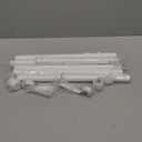 Curtain Rods for Windows 32 to 96 Inches - 1 Inch Diameter Curtain Rods, Easy Installation and Modern Design, White
