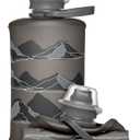 HydraPak Stow Collapsible Water Bottle  350ml, 500ml, 1L  Ultralight, Leak-Proof, BPA-Free, Filter Compatible Travel & Hiking Flask (MTN Mammoth Grey)