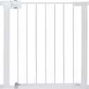 Safety 1st Easy Install Walk Thru Baby Gate for Doorway With Door, Dog Gates, Fits 29"-38", Easy Install 28" Tall, White