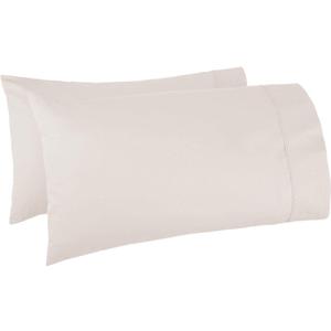 Kamas Egyptian Cotton Sateen Weave Pack of 2 Extra Large Pillowcase to Fit Your Oversized Pancake Large Huge & Gusseted Pillows (Ivory, Queen Oversize- 23x34)