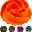 Slow Feeder Dog Bowls Insert, Animire Soft Silicone Slow Eating Dog Food Bowl for Small, Medium and Large Dogs, Compatible with Regular and Elevated Bowls