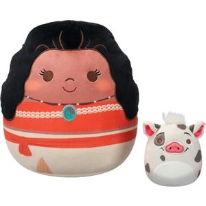 Squishmallows Original Disney Pua and Moana 2-Pack - Official Jazwares Plush (Pua and Moana)