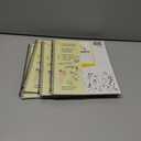 4 x Wide Ruled Wirebound Spiral Notebook, Includes Doodle Prompts to Keep Focus, Spark Creativity/Imagination, Relieve Stress, 10.5" x 8", 50 Sheets/100 Pages