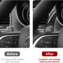 Steering Wheel Shift Paddles for 2015-2023 Dodge Challenger Charger Durango Chrysler 300 200 / for 2014-2023 Jeep Cherokee Accessories Carbon Fiber Stickers, Not fit SRT/Hell CAT