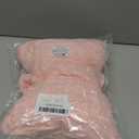 Pink Bow Pillow,12'' Bow Shaped Pillow with Faux Rabbit Fur,Soft Bow Throw Pillows Aesthetic Bow Decorative Pillows for Bed Sofa Couch Home Decor (Small-12 * 9 Inch)