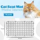 16 x 8 Inch Scat Mat for Cats, 10 Pack Scat Mat with Spikes, Cat Deterrent Outdoor for Dogs - Cat Spike to Keep Other Animals Away from Furniture, Plants (10 Pack)