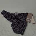 Gottex Flirtt Midnight Magic Womens Multicolor Geometric Abstract Print Bikini Bottom with Mid-Rise Pant Back Coverage, M