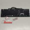 Redragon Mechanical Gaming Keyboard Wired, 11 Programmable Backlit Modes, Hot-Swappable Red Switch, Anti-Ghosting, Double-Shot PBT Keycaps, Light Up Keyboard for PC Mac (Black)