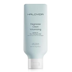 HALOVIDA Leavein Dry Shampoo Gel, Instant Oil Absorption & Volume, Light Texture Transparency, NonAerosol, Safe & Clean with Natural Ingredients, 2.82 oz