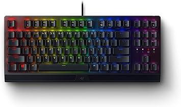 Razer BlackWidow V3 TKL Mechanical Gaming Keyboard: Yellow Mechanical Switches Linear & Silent - Chroma RGB - Compact Form Factor - Programmable Macros Snap Tap