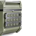 Rigid MOLLE Panel for Motorcycle Top Case, Aluminum Tail Box Side Tactical Gear Rack Truck Mount Panels Equipment Accessories Compatible with Vehicles Car Headrest Organizer Pouch Tool Bag (Medium,1pcs)