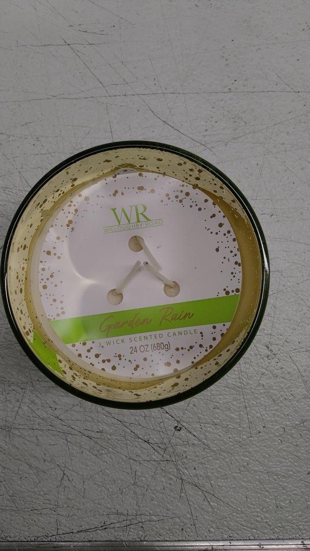 Willoughby Road Garden Rain 24OZ 3 Wick Scented Candle