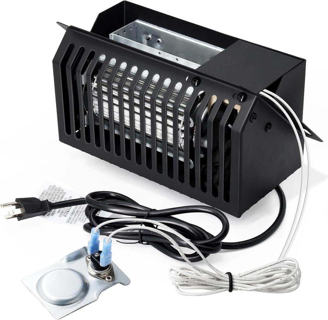 Hiorucet CB36 Wood Stove Blower with Thermostat for US Stove US2000E, BEC95E, Country Hearth 2000, Ashley AW1120E, Vogelzang VG820E Heartwood and King 2007B, US Stove CB36 Circulatory Blower Kits.