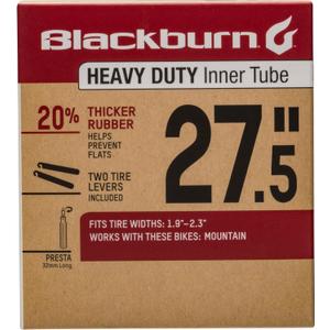 Blackburn Bicycle Inner Tubes with Anti-Puncture Technology, 27.5" x 1.9 to 2.3", Presta Valve