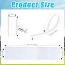 1 Pack Gutter Downspout Extensions for Draining Away Downspout Extender Downspout Diverter, Fits All Standard Downspouts (White, 11"x48")