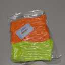 Women's Neon Scrunch Crew Socks 80s 90s Retro 3-Pack Cotton Stacked Boot Calf Cozy Ribbed Slouchy Socks Size 5-10 (2-neon Orange/1-neon Green)