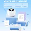 Dental Ultrasonic Retainer Cleaner Machine - 45kHz Cleaning Pod for Dentures, Mouth Guard, Aligner, Night Guard, Toothbrush Heads & Jewelry, 4 Cleaning Modes, Digital Timer, 200ML Capacity, White