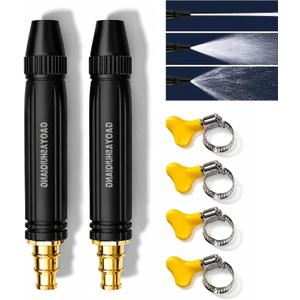 2026 New Jet Nozzle Power Washer for Garden Hose, High Pressure Power Washer Nozzle Garden Hose Nozzle High Pressure Powerful Cleaning Spray Evenly, High Pressure Hose Nozzle for Car Washing