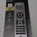 GE Universal Remote Control for Samsung, Vizio, LG, Sony, Sharp, Roku, Apple TV, TCL, Panasonic, Smart TVs, Streaming Players, Blu-ray, DVD, 4-Device, Silver, 33709