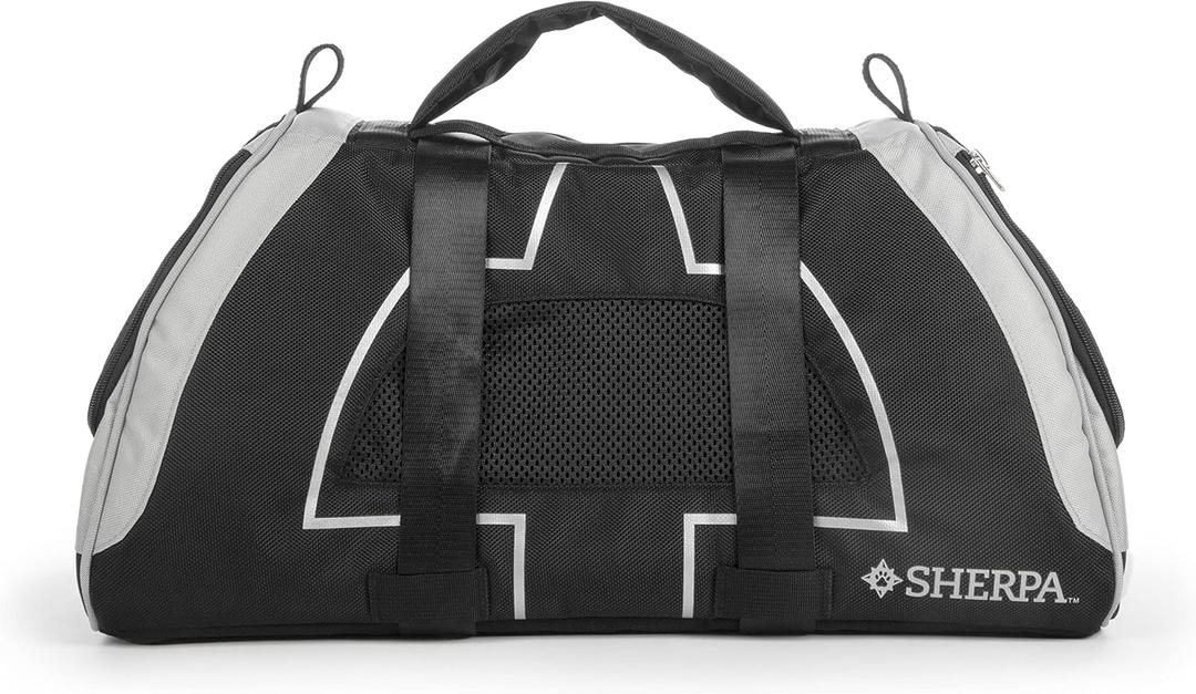 Sherpa Forma Frame Crash-Tested Travel Pet Carrier, Airline Approved On Board - Black, Medium